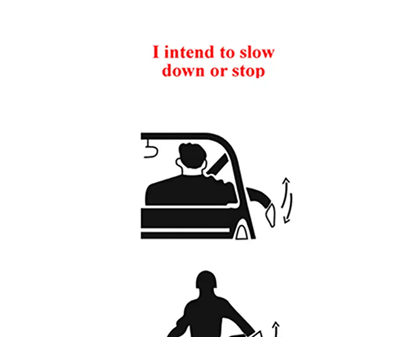 diagram for intend to slow down gesture