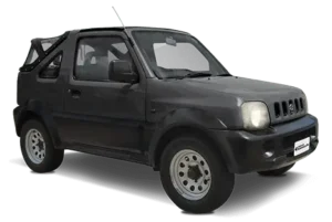 Suzuki Jimny soft top jeep to rent at Grantley Adams International Airport BGI Barbados