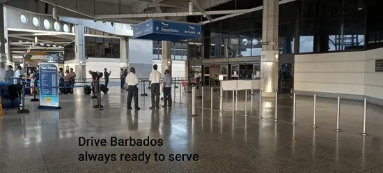 Airport arrivals area Grantley Adams International Airport GAIA