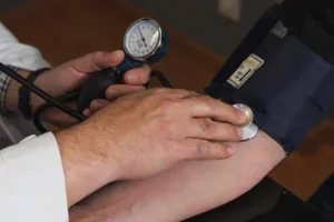 Doctor examines patient for Medical Checkup