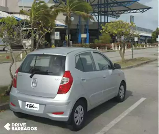 Hyundai I10 Car Parked At GAI Airport Barbados