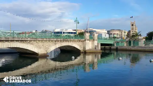 Chamberlain-Bridge-with-The-Parliment-Building-in-Bridgetown-Barbados Chamberlain-Bridge-with-The-Parliment-Building-in-Bridgetown-Barbados